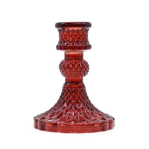 Portavelas Vintage para cena - Rojo Vampiro