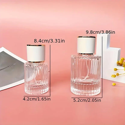 Frascos de vidrio para perfume con pulveridaor y tapa azul 50 ml